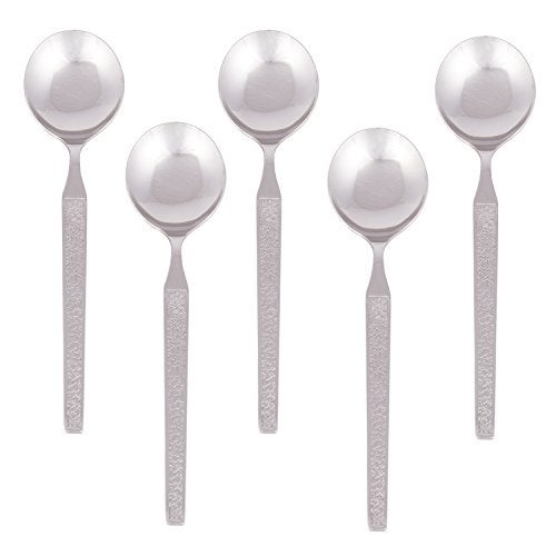Kishco Parma Stainless Steel Dessert Soup Spoon - Pack of 6 - Image 1