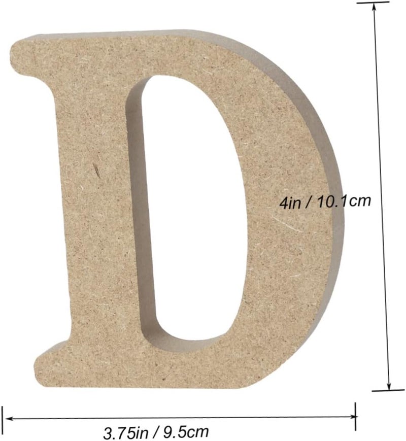 klarako Table Rustic Projects Decor- Wedding DIY Craft Office Plaque Cutouts Wooden Unfinished Wall Alphabet Slices Engagement Blank Sign - Valentines Farmhouse Room for Letter Party Wood - Image 5