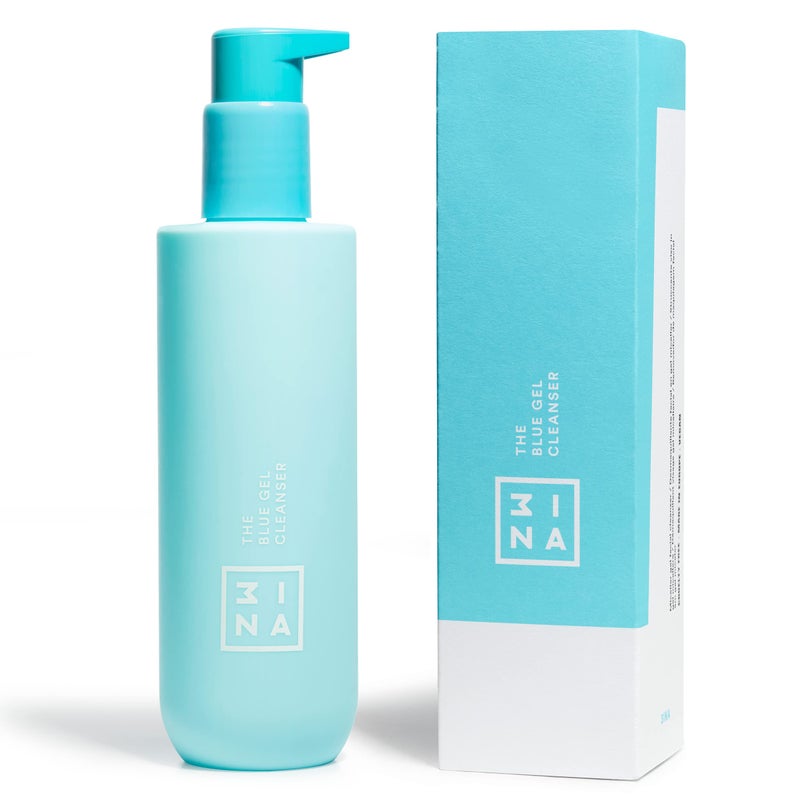3ina MAKEUP - Vegan - Cruelty Free - The Blue Gel Cleanser - Blue - Makeup remover - Refreshing micellar formula - Aloe & Hamamelis - Smooths, calms, refresh and purifies skin - Image 2