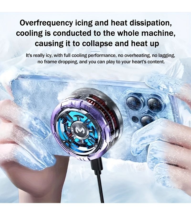 No Battery MEMO CX08 Magnetic Back Clip 2 in 1 Phone Heat Sink 9V 12V 2A 3A 18W Semiconductor Cooler Rapid Cooling Plug in Use - Image 3