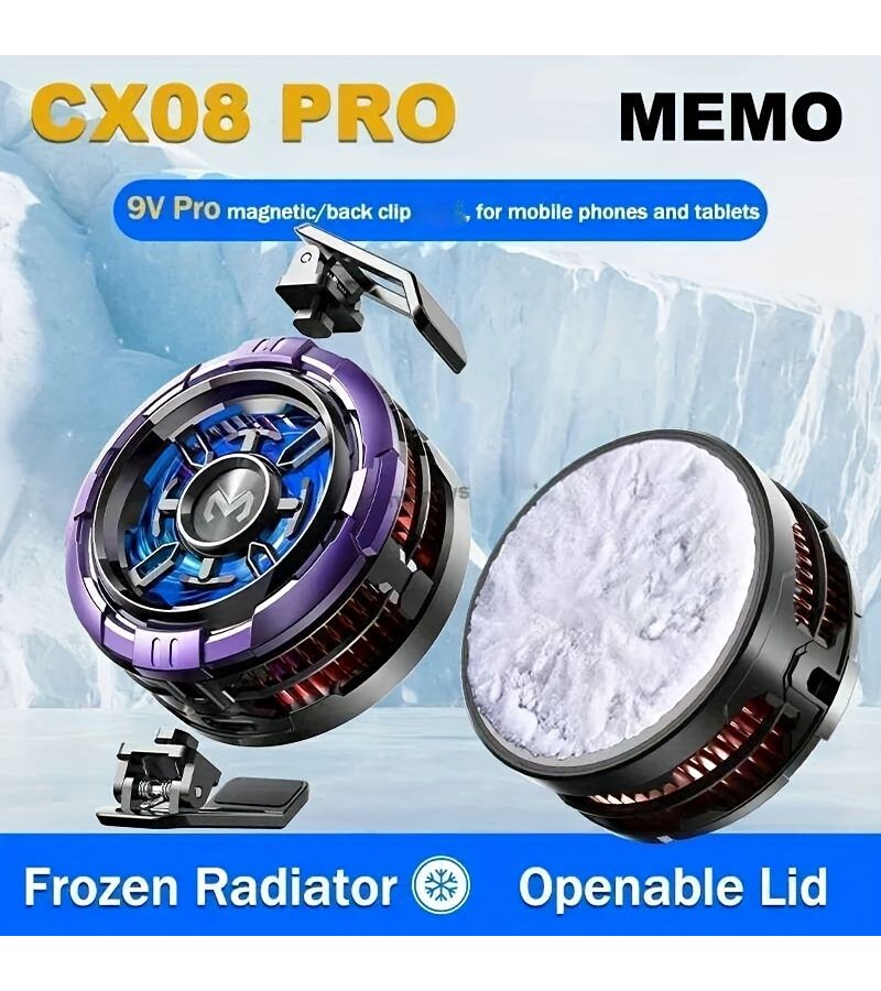 No Battery MEMO CX08 Magnetic Back Clip 2 in 1 Phone Heat Sink 9V 12V 2A 3A 18W Semiconductor Cooler Rapid Cooling Plug in Use - Image 5