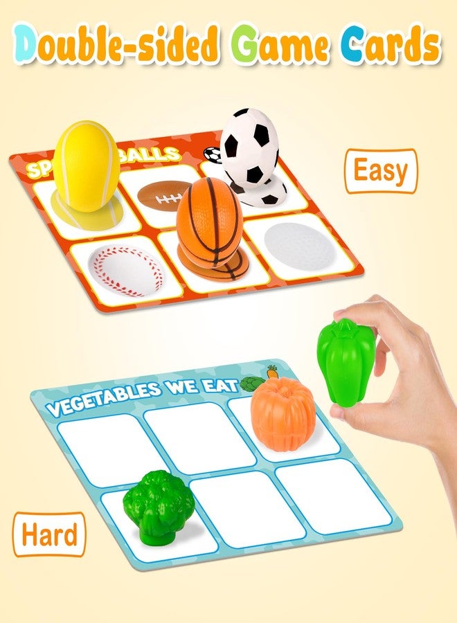 Broytain Match Card & Sort Game Set for Toddlers,Montessori Game for Kids Educational Fine Motor Skills,Speech Therapy Toys,Preschool Kindergarten Learning Activities,Sorting Toys for Toddlers 3-5 - Image 4