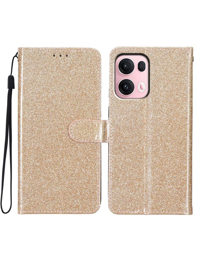 S-TOP Case For OPPO Reno13 Pro Global Glitter Powder Flip Leather Phone Case - Image 1