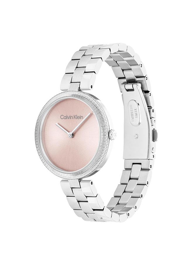 CALVIN KLEIN ساعة يد نسائية من الستانلس ستيل بعقارب دائرية الشكل 25100015 - 32 ملم  - Image 2