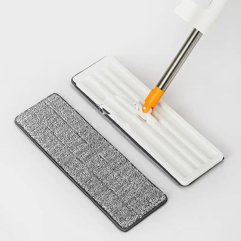 Raggle Flat Microfiber Magic Mop for Floor CleaningHome Hands Free Squeeze Mop for Floor Slider Squeeze Mop StainlessSteel Handle Bucket Less Mop and Microfiber Refill Squeeze Mop - Image 3