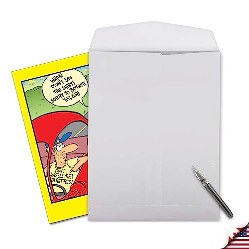 NobleWorks Oversize Hysterical Retirement Paper Card From Us 8.5 x 11 Inch with Envelope (1 Pack) Large Jumbo Co-Worker, Good Luck Retired T-Shirt J6069RTG-US - Image 4