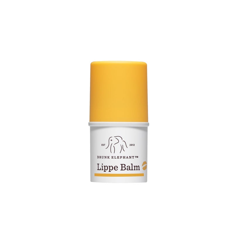 بلسم الشفاه Drunk Elephant Lippe - 3.7 جم/.13 أونصة - بلسم مغذي للشفاه - عناية بالبشرة نظيفة سريريًا - خالٍ من القسوة - تم اختباره من قبل أطباء الجلدية - خالٍ من الزيوت الأساسية والسيليكون والعطور