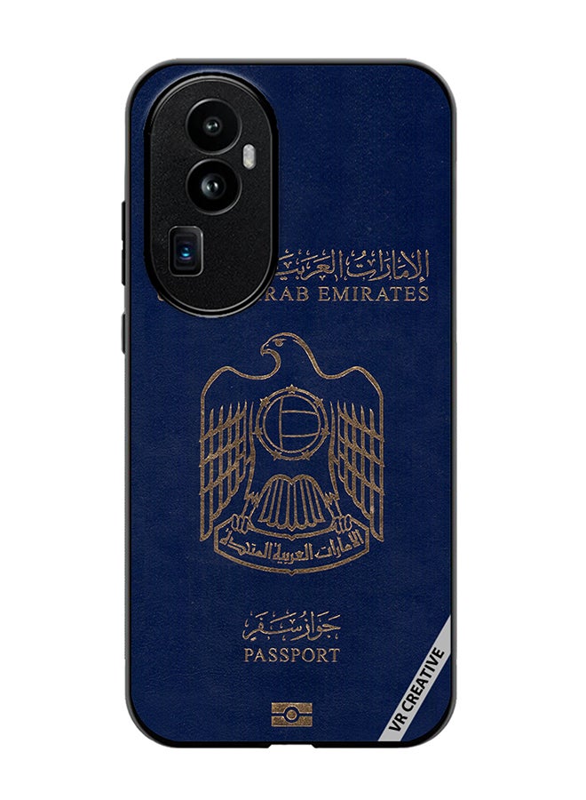 VR CREATIVE Protective Case Cover For Oppo Reno 10 Pro Plus Uae Passport Design Multicolour - Image 1