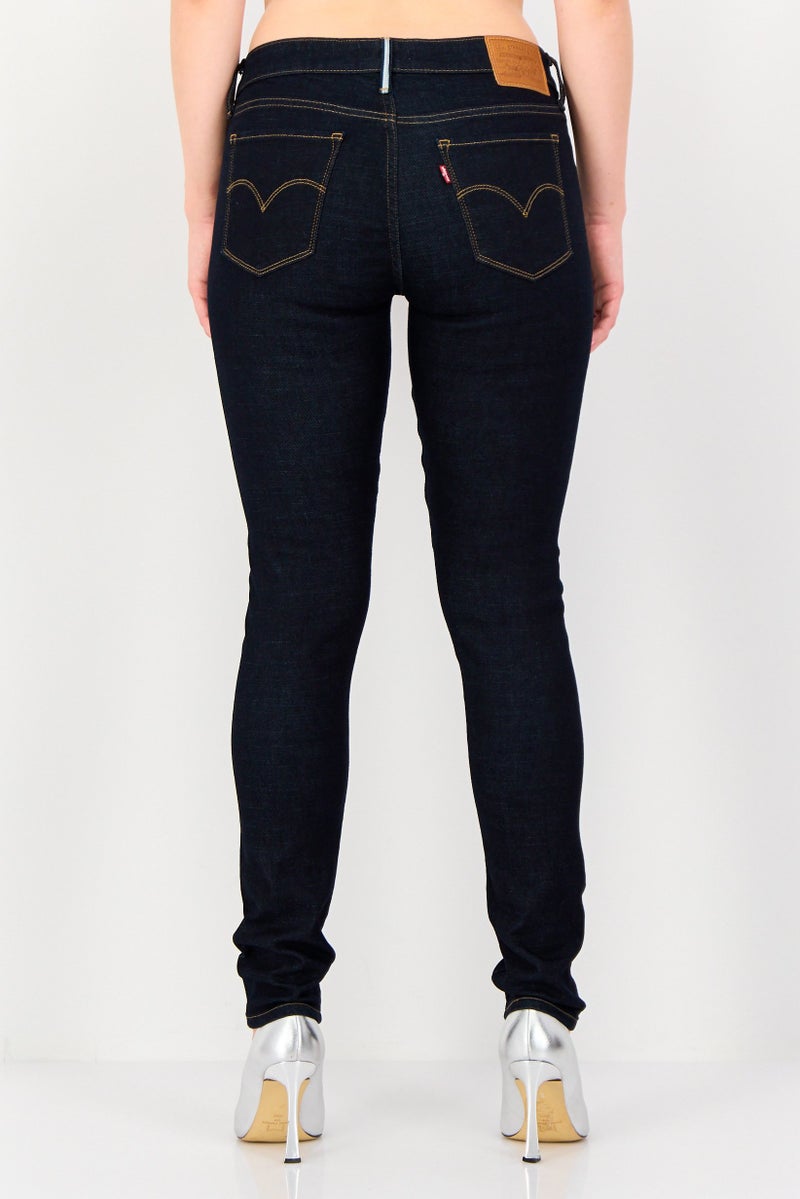 Levi's Women Skinny Fit Wash Stretchable Denim, Navy - Image 2