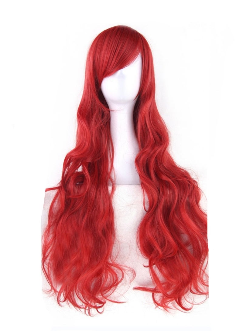 80cm anime long curly hair high temperature silk curly hair cosplay wig costumes dress up wig - Image 1
