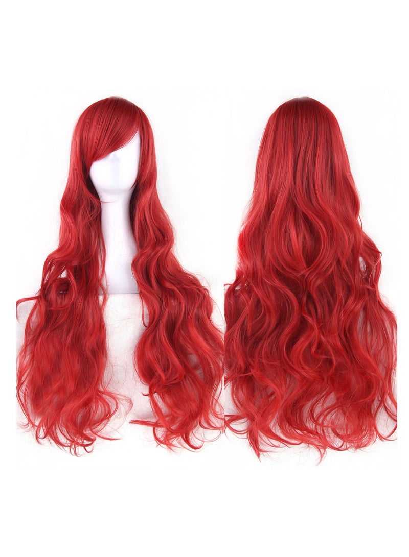 80cm anime long curly hair high temperature silk curly hair cosplay wig costumes dress up wig - Image 2