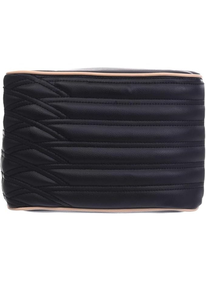 وسادة مسند ذراع وحدة التحكم المركزية من الجلد من الميموري فوم لمعظم انواع السيارات - احمر/اسود تطريز مختلف - Image 3