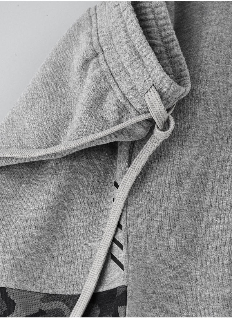 JAM - Knit jogger with contrast fabric at knee - Image 1