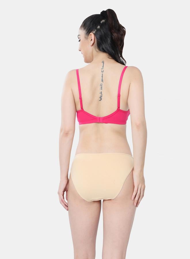 Envie Padded Wired Cotton Floral Print Bra - Image 2