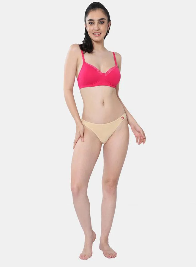 Envie Envie Padded Wired Cotton Floral Print Bra