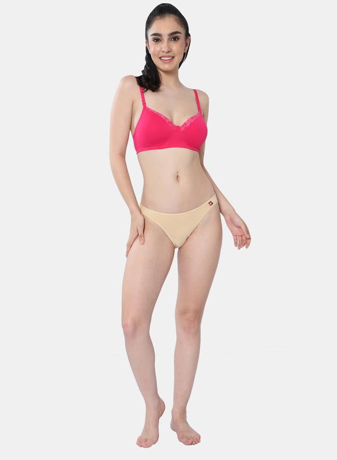 Envie Padded Wired Cotton Floral Print Bra - Image 3