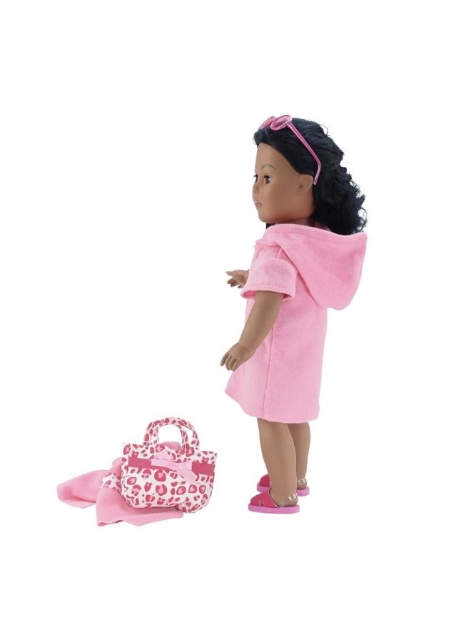 Emily Rose ملابس دمى إميلي روز | بدلة سباحة تانكيني مكونة من 6 قطع لدمى بطول 18 بوصة مع ملحقات | متوافقة مع دمى الفتاة الأمريكية بطول 18 بوصة - Image 3