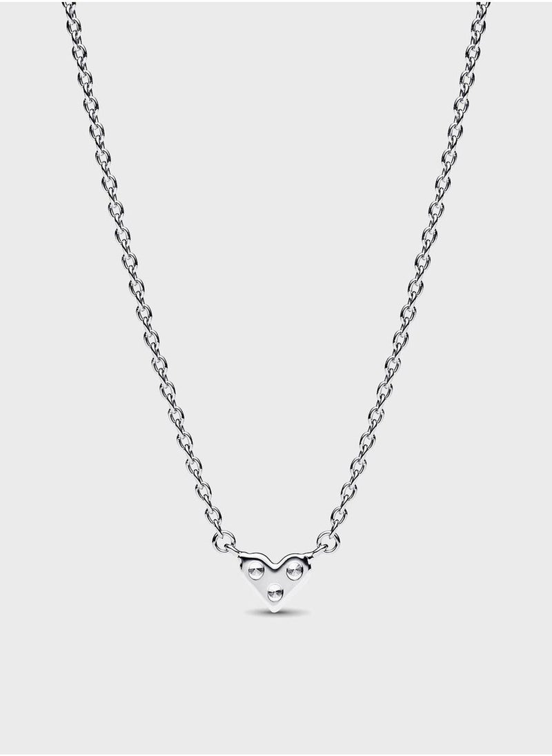 PANDORA Triple Stone Heart Collier Necklace - Image 2