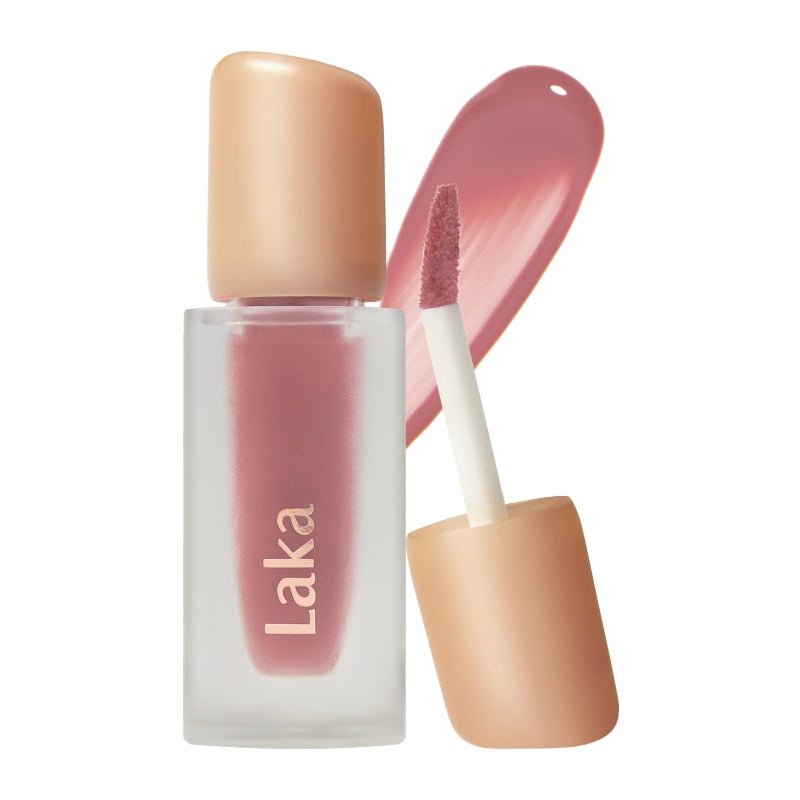 Laka Fruity Glam Tint, 4.5g/0.15oz, Glowing Lip Stain with Wide Color Spectrum, Hydrating & Lightweight Texture, Buildable Color, Non-Sticky, Vegan, K-Beauty (#124 Maro) - Image 1