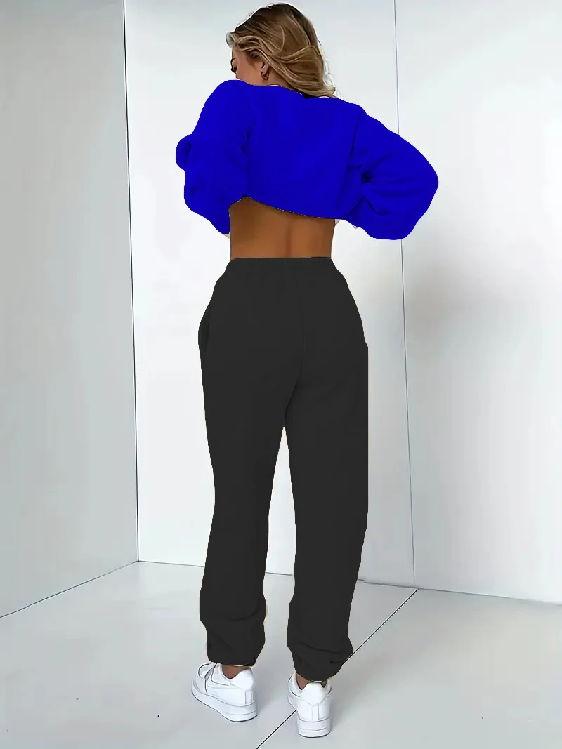دوغ فش Tracksuit Set Oversize Dollardreams Printed Tracksuit Set,lover,couple Combination Navy Blue