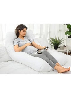 Arabest U-Shaped Comfort Maternity Pillow, Comfortable Sleep, Microfiber White 120x70x25 cm  - Image 2