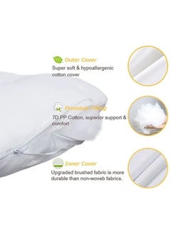 Arabest U-Shaped Comfort Maternity Pillow, Comfortable Sleep, Microfiber White 120x70x25 cm  - Image 5