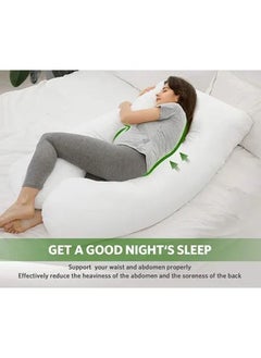 Arabest U-Shaped Comfort Maternity Pillow, Comfortable Sleep, Microfiber White 120x70x25 cm  - Image 3