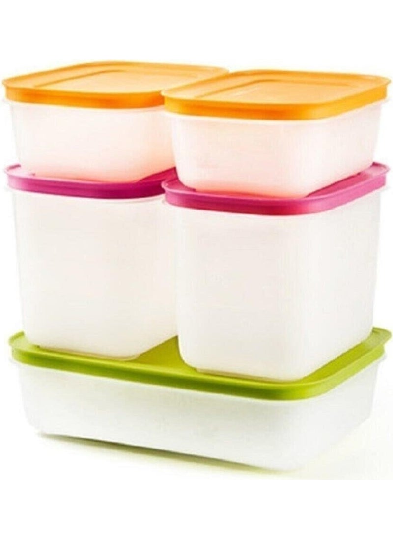 Tupperware Alaska Set of 5 Storage Containers (Deep Freezer)  - Image 1