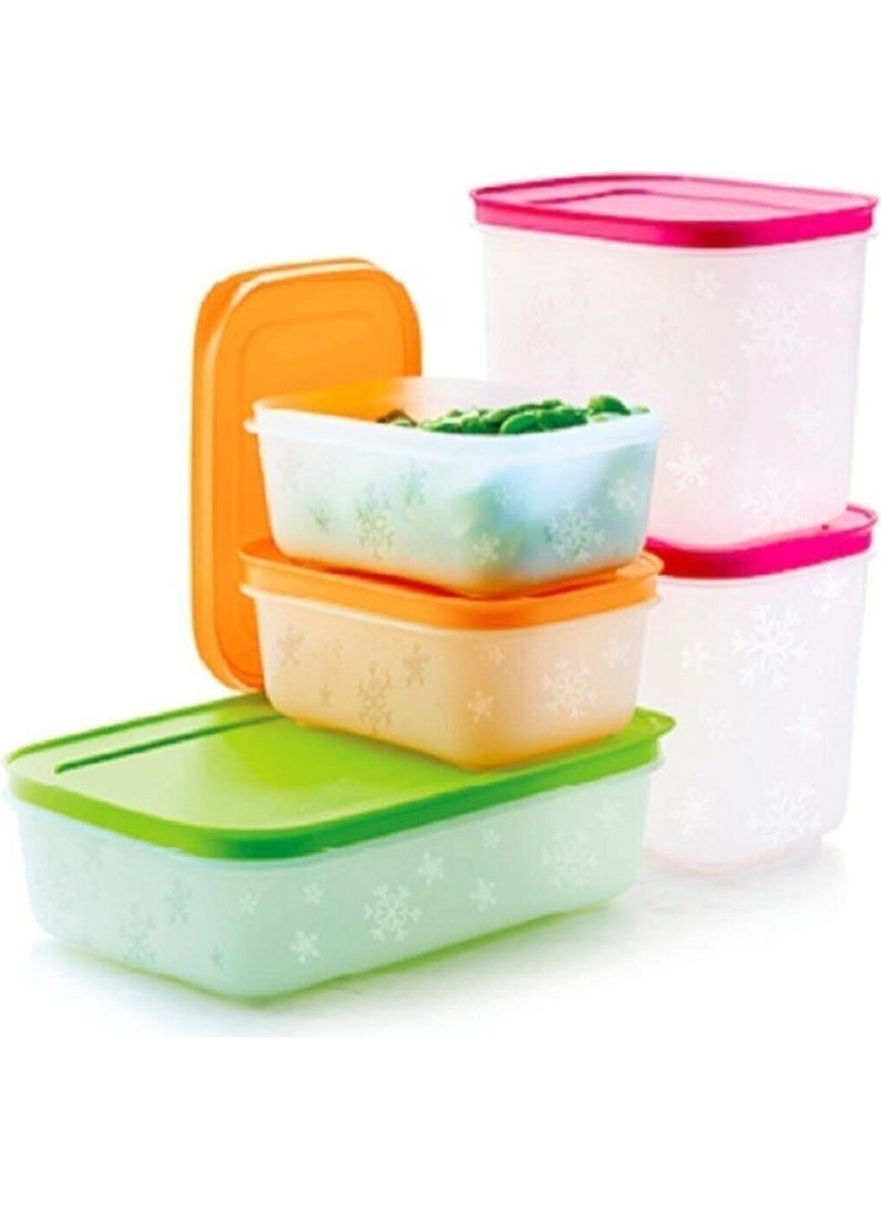 Tupperware Alaska Set of 5 Storage Containers (Deep Freezer)  - Image 2