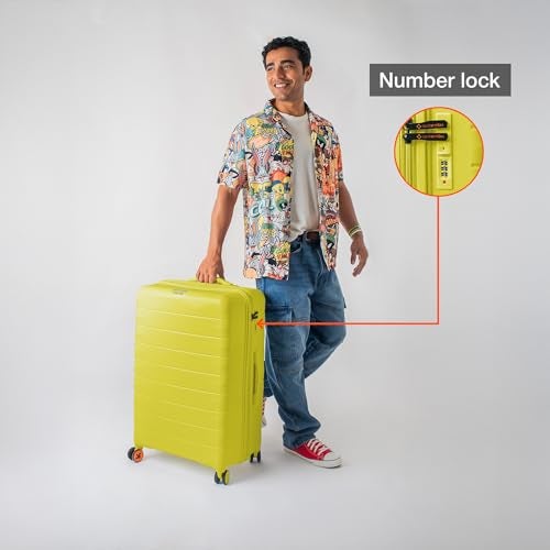 Nasher Miles Vienna Hard-Sided Polypropylene Luggage Set of 3 | 55cm, 65cm & 75cm | 8 Wheels Small, Medium & Large Trolley Bag for Travel | Suitcase (Multicolor) - Image 3