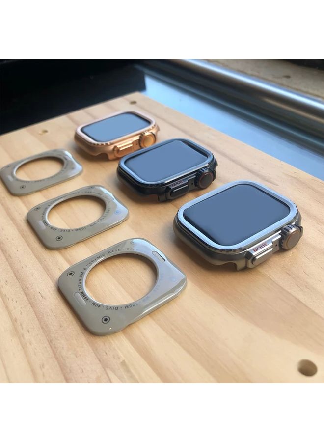 Rugged Golden Metal Case Compatible for iWatch Ultra 3 2 Ultra 49mm Series 11 10 9 8 6 5 4 SE 2 S10 46mm - Image 4