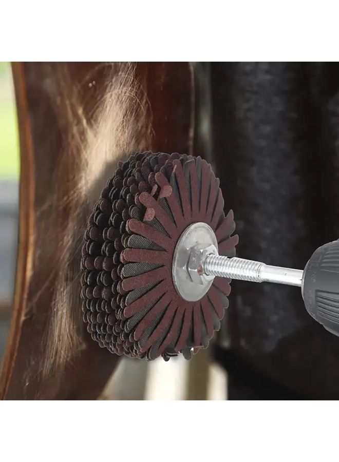 2pcs Abrasive Flap Wheel 120 180 Grit Sanding Grinding Head 1 4 Inch Shank Woodworking - Image 5