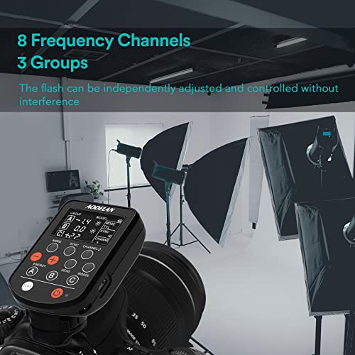 AODELAN TTL Wireless Flash Trigger for Canon Cameras, Support 1/8000s HSS Function; Replace P-rofoto Air Remote TTL-C - Image 3