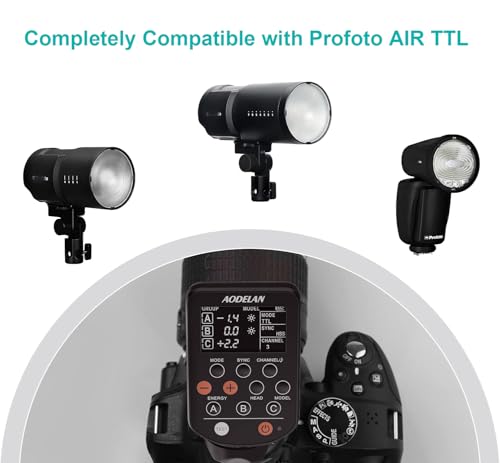AODELAN TTL Wireless Flash Trigger for Canon Cameras, Support 1/8000s HSS Function; Replace P-rofoto Air Remote TTL-C - Image 5