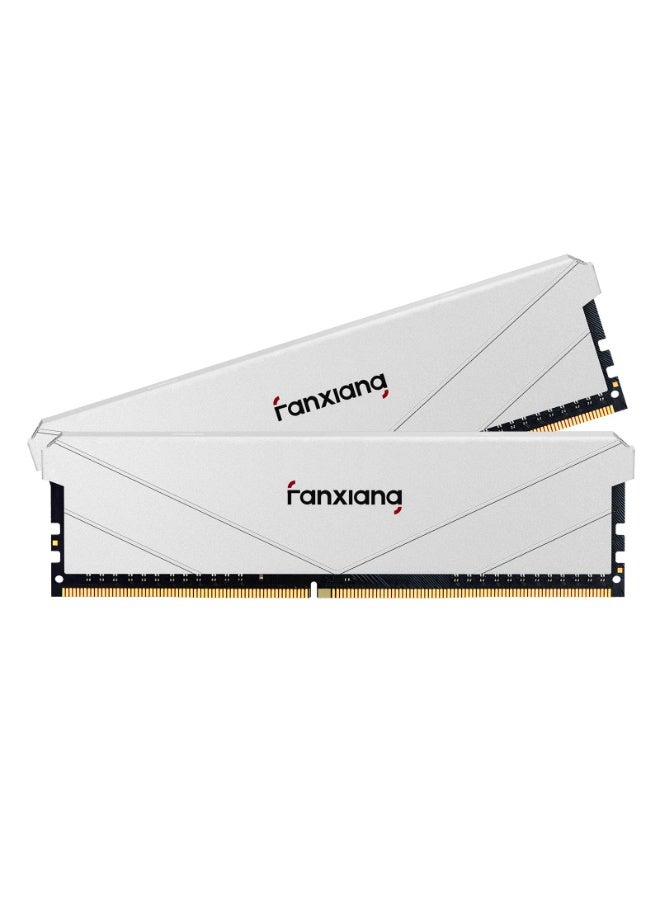 فانشيانج ذاكرة Fanxiang DDR4 سعة 16 جيجابايت  لأجهزة سطح المكتب، بسرعة 3200 ميجانتسكلة/ثانية، تدعم تقنية XMP 2.0، مزودة بمشتت حراري من سبائك الألومنيوم، وتتميز بتصميم مدمج بارتفاع 37.5 مم؛ متوافقة مع معالجات Intel وAMD. - Image 1