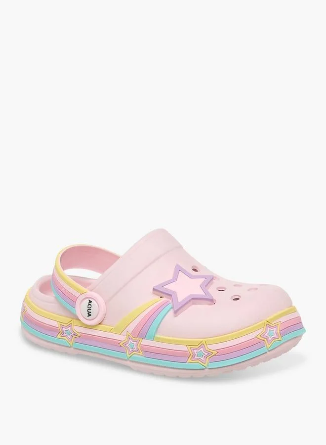 أكوا Girls Light-Up Clogs