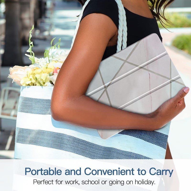 Moca Compatible Smart Flip Cover Case for iPad 9.7 inch 2017 2018 iPad 5th 6th Generation A1893 A1954 A1822 A1823 Smart Case Cover (Pink Blocks, iPad 9.7 inch 2017/2018 Launched) - Image 5