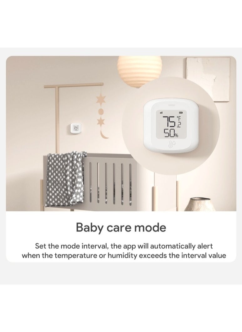 UanTii Wifi Temperature Humidity Sensor Tuya Smart Thermometer Indoor Digital Thermometer Hygrometer,App and Voice Remote Monitor  - Image 4