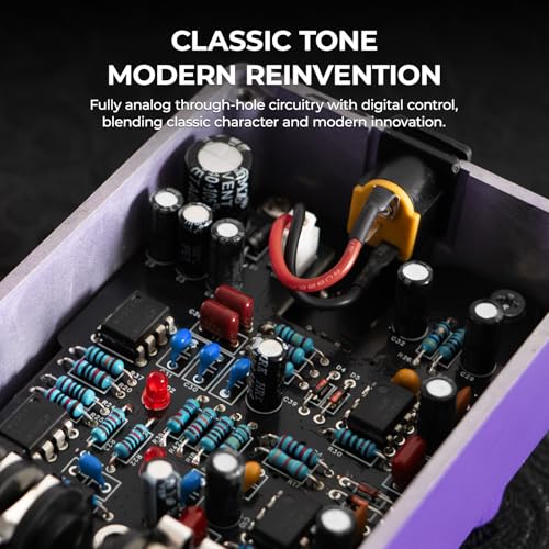 Klowra Gnash Dual-Channel Analog Distortion Guitar Effects Pedal, Series/Parallel High-Gain Drive with Wavefolder & Mid-Cut, True Bypass, Fully Analog Through-Hole Circuitry for Modern & Vintage Tones - Image 2