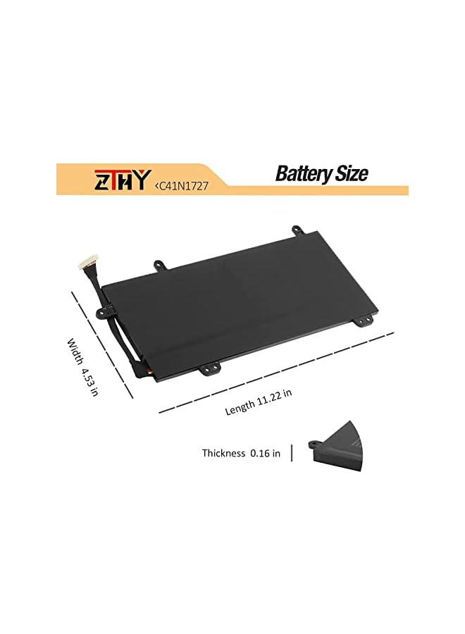 ZTHY New C41N1727 Laptop Battery Replacement For Asus Zephyrus Gm501 Gm501G Gm501Gm Gm501Gs Rog Gu501 Gu501Gm Gm501G-Sei006T Gm501Gs-Ei015T Series Notebook 0B200-02900000 15.4V 55Wh - Image 5