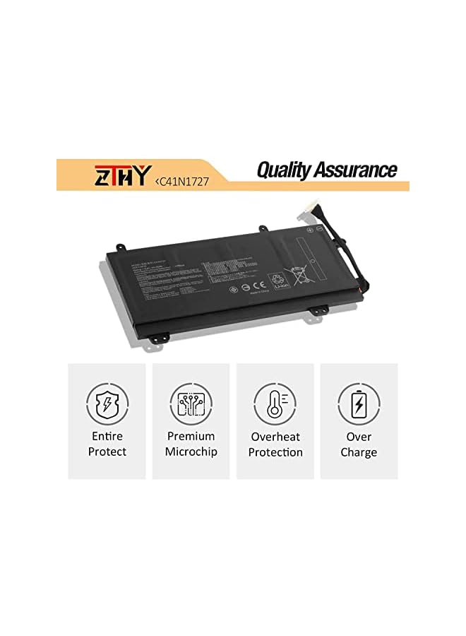 ZTHY New C41N1727 Laptop Battery Replacement For Asus Zephyrus Gm501 Gm501G Gm501Gm Gm501Gs Rog Gu501 Gu501Gm Gm501G-Sei006T Gm501Gs-Ei015T Series Notebook 0B200-02900000 15.4V 55Wh - Image 4