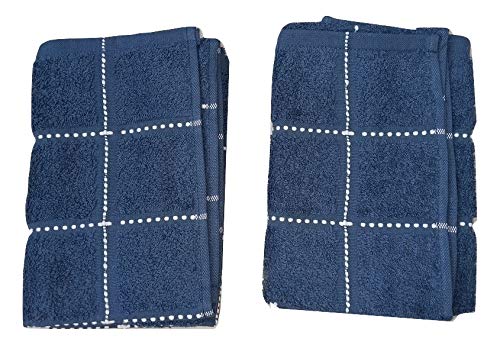 NT-STAR Hand Towels, 100% Cotton 40 * 60 cm, Blue(Pack of 2) - Image 4