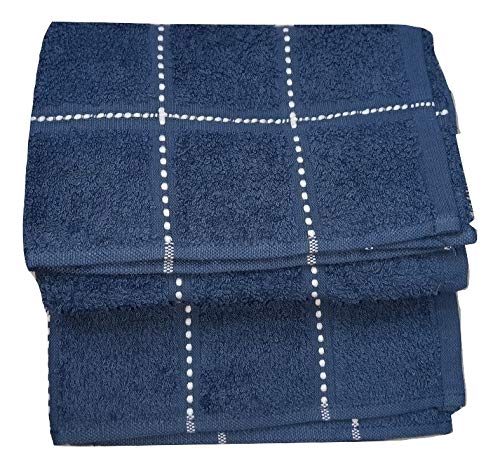 NT-STAR Hand Towels, 100% Cotton 40 * 60 cm, Blue(Pack of 2) - Image 3