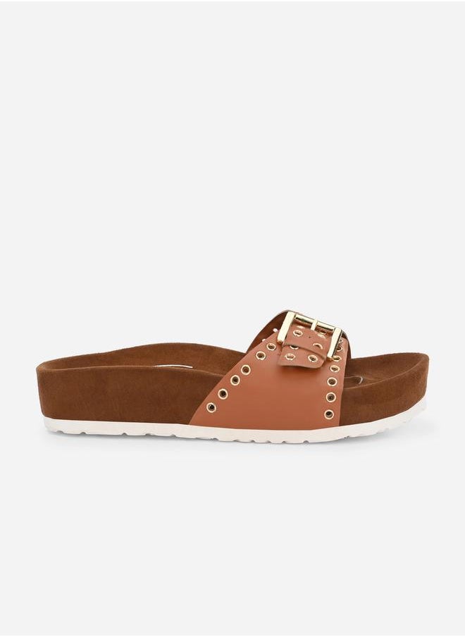 Fresh Feet Rivet Detail Buckle Strap Mia Orthopedic Sandals  - Image 4