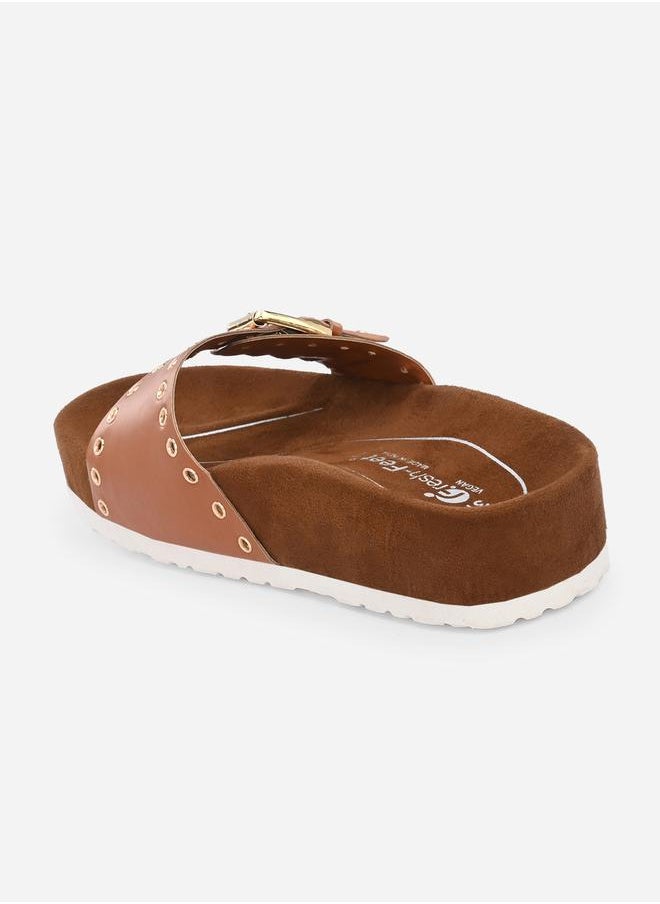 Fresh Feet Rivet Detail Buckle Strap Mia Orthopedic Sandals  - Image 5