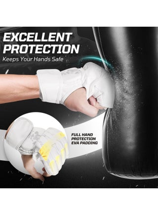 Boxing Gloves Fingerless MMA Gloves UFC Boxing Fight Gloves for Sanda Sparring Punching Bag Training - view 3
