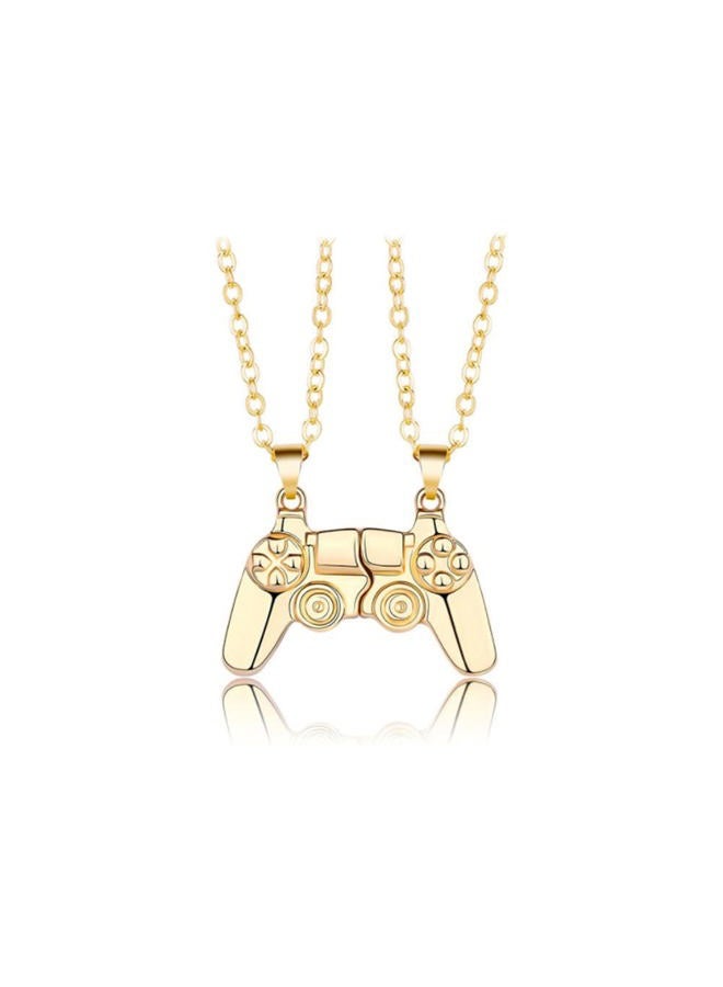Cicod Game Controller Necklaces,Matching Necklace for Couples,Console Handle Pendant for Best Friends Valentine's Gifts Him and Her Lovers BFF Friendship Jewelry, Zinc, No Gemstone - Image 1