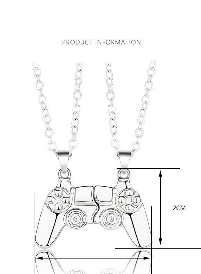 Cicod Game Controller Necklaces,Matching Necklace for Couples,Console Handle Pendant for Best Friends Valentine's Gifts Him and Her Lovers BFF Friendship Jewelry, Zinc, No Gemstone - Image 4