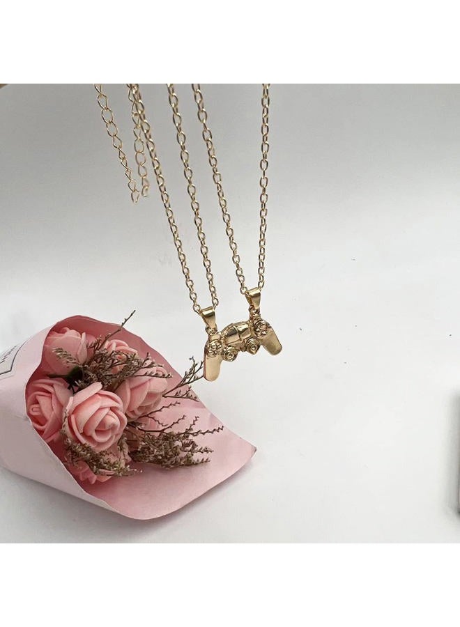 Cicod Game Controller Necklaces,Matching Necklace for Couples,Console Handle Pendant for Best Friends Valentine's Gifts Him and Her Lovers BFF Friendship Jewelry, Zinc, No Gemstone - Image 3