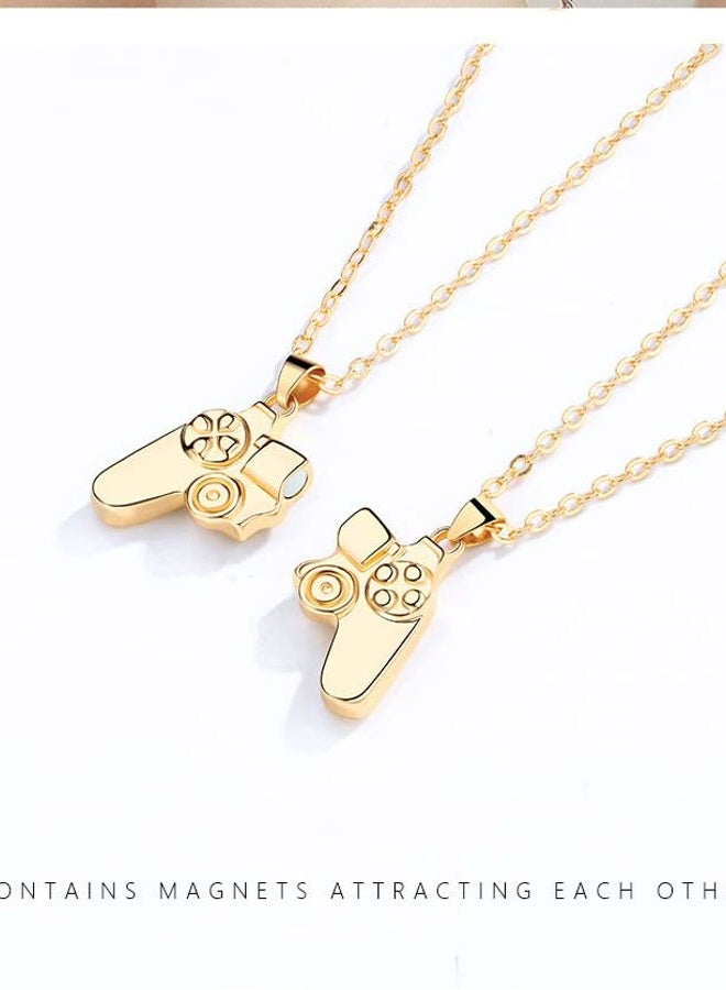 Cicod Game Controller Necklaces,Matching Necklace for Couples,Console Handle Pendant for Best Friends Valentine's Gifts Him and Her Lovers BFF Friendship Jewelry, Zinc, No Gemstone - Image 2